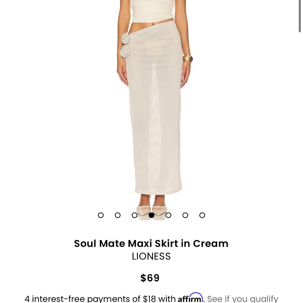 Lioness Cream Maxi Skirt